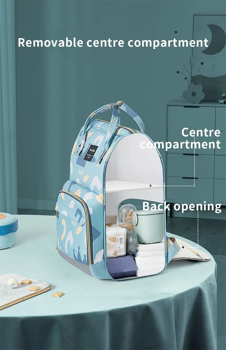 AIBEDILA Baby Diaper Bag Backpack Waterproof Mommy Travel Nappy Bag For Baby Care Maternity Stroller Bag Colorful Large Capacity
