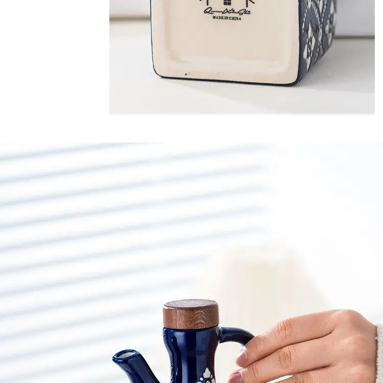 American ceramic oil pot, commercial oil bottle, household kitchen seasoning bottle