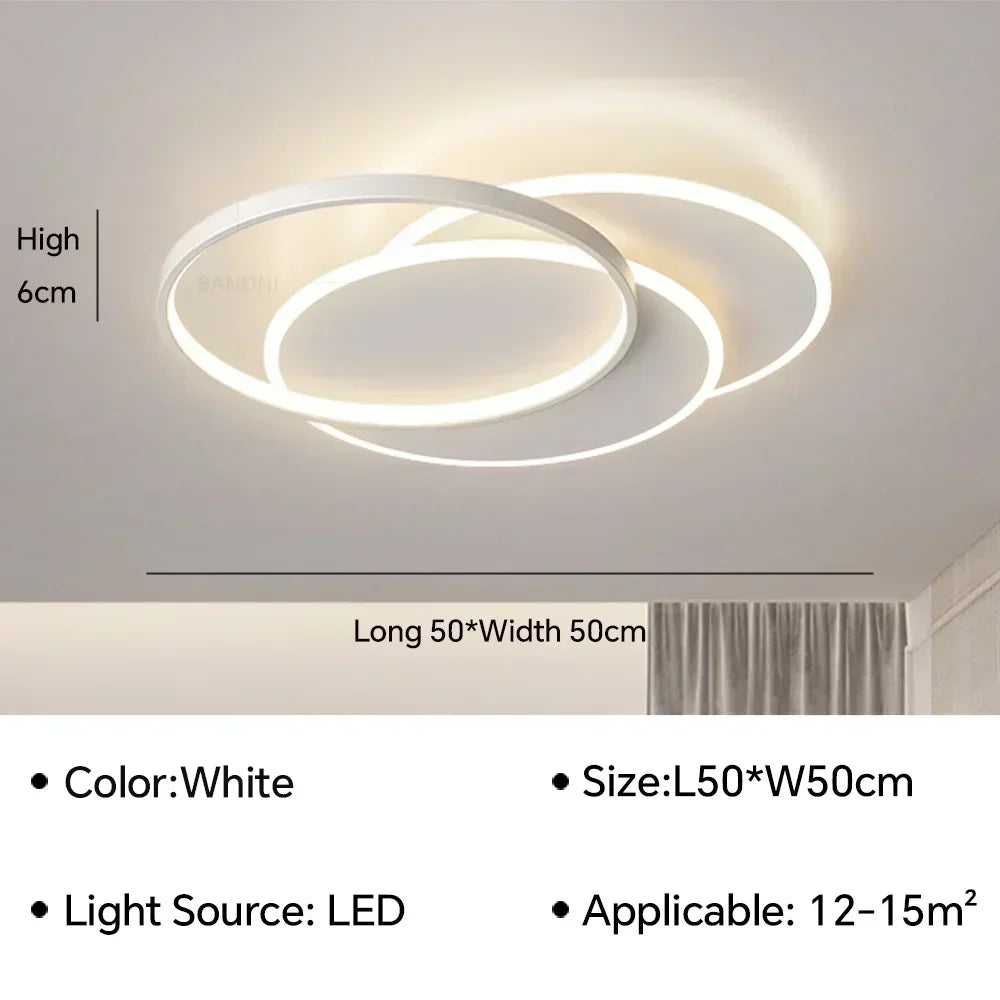 Modern LED Ceiling Lamps Simplicity for Living Room Decor Bedroom Lights Nordic Kitchen Home Decor Indoor Lighting Fixture