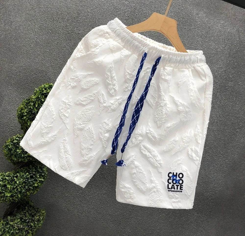 Men's Shorts Beach White Male Short Pants Baggy Printed New in Pant 2025 Fashion Designer Streetwear Dry Fit Summer Elastic Thin - AIAZ