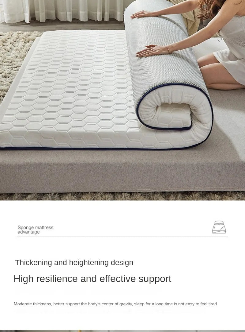 Household Thickened Foldable Tatami Cotton Mattress Cushion Non-Slip Mat for Home Student  Dormitory hotel Single Double Bed