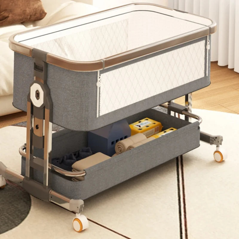 0-2 years old crib Removable portable baby bassinet adjustable height foldable multi-functional new child splice queen bed