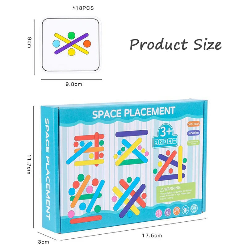 Montessori Logical Thinking Games Puzzle Toys Color Matching Game Educational Learning Toys For Children Preschool Teaching Aids