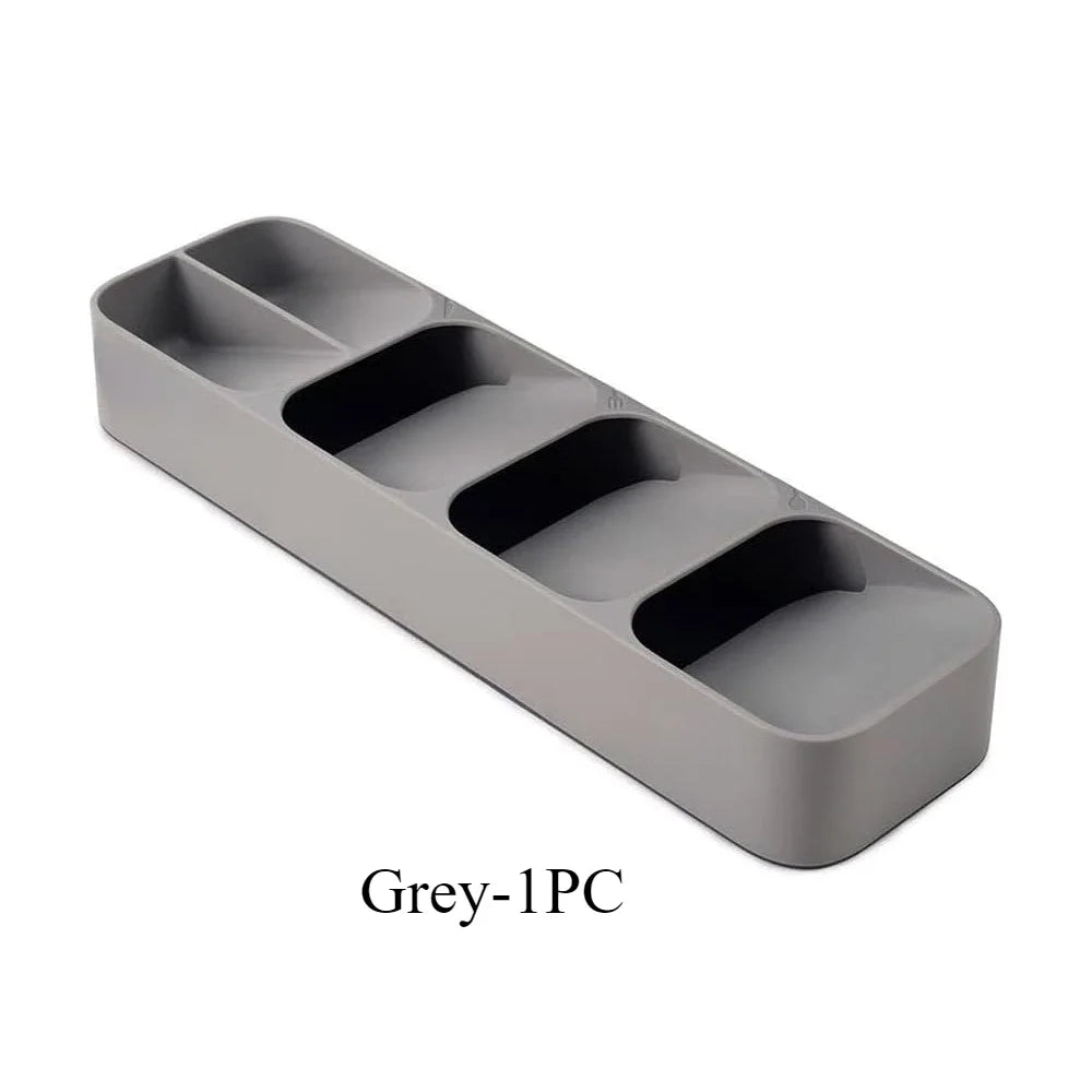 Household Kitchen Drawer Dust-proof Compartments Tableware Organization and Storage Boxes Multi-purpose Cutlery Storage Tray