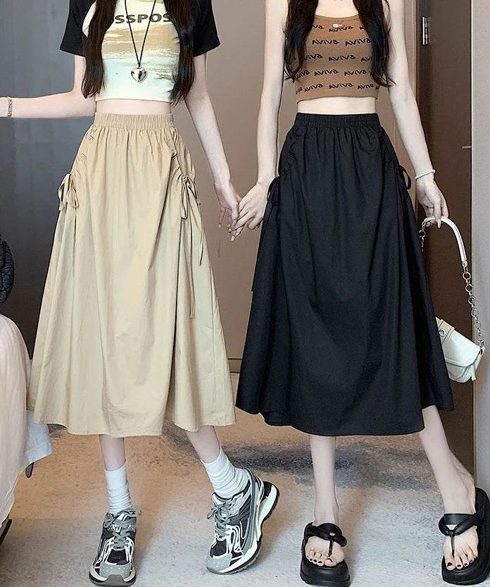 Skirts For Women Chubby Woman Skirt Drawstring Cargo New In Cheap Stylish Chic And Elegant Offer Aesthetic Hot Clothing Sales V - AIAZ