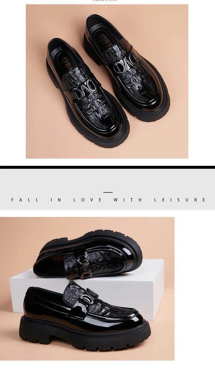 Men Business Formal Shoes Man Oxford Casual Shoes Men Brand Classic Comfortable Fashion Derby Shoes Luxury Leather Shoes - AIAZ