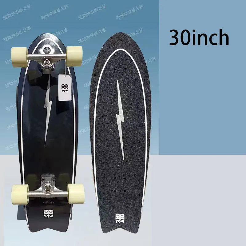 YOW land surf skateboard longboards whole kits good quality spring system branded with trucks wheels bearings and tool