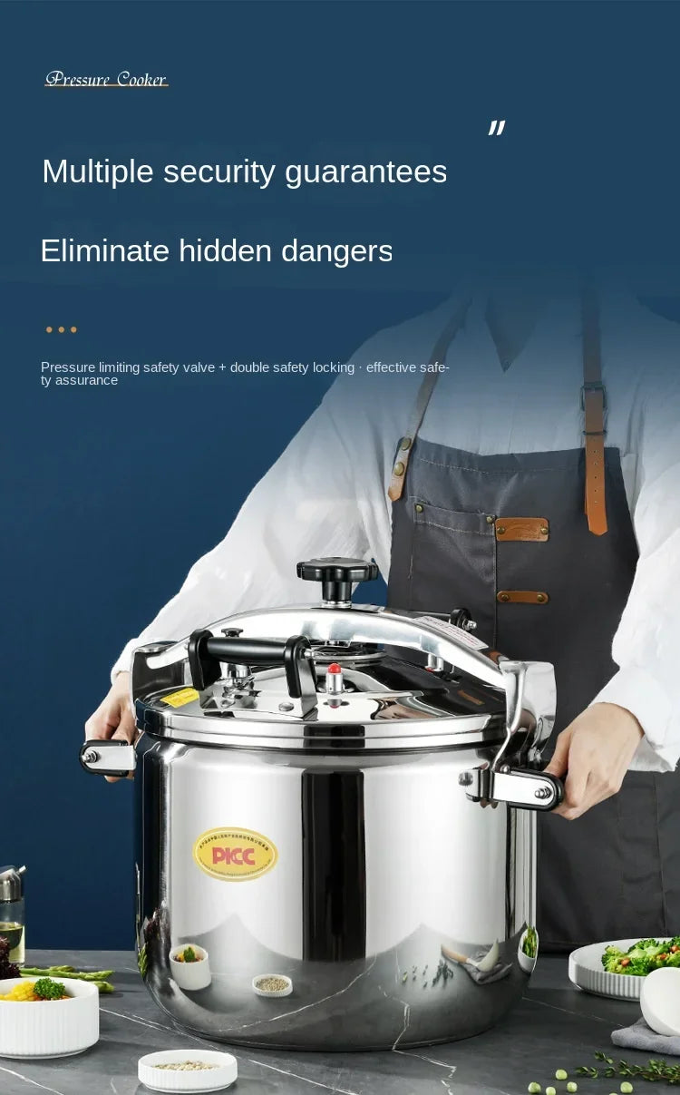 Extra Large Pressure Cooker Thick Commercial Stainless Steel Pressure Cooker Kitchen Electric Cookware Dining Bar Home Garden