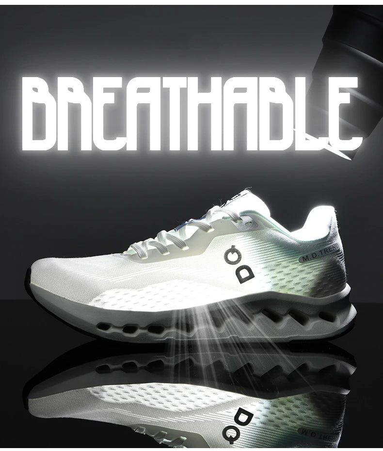 Men's Lightweight Running Shoes Anti-Slip Cushioning Breathable Mesh Sneakers for Jogging Gym Training Fitness Sport Walking