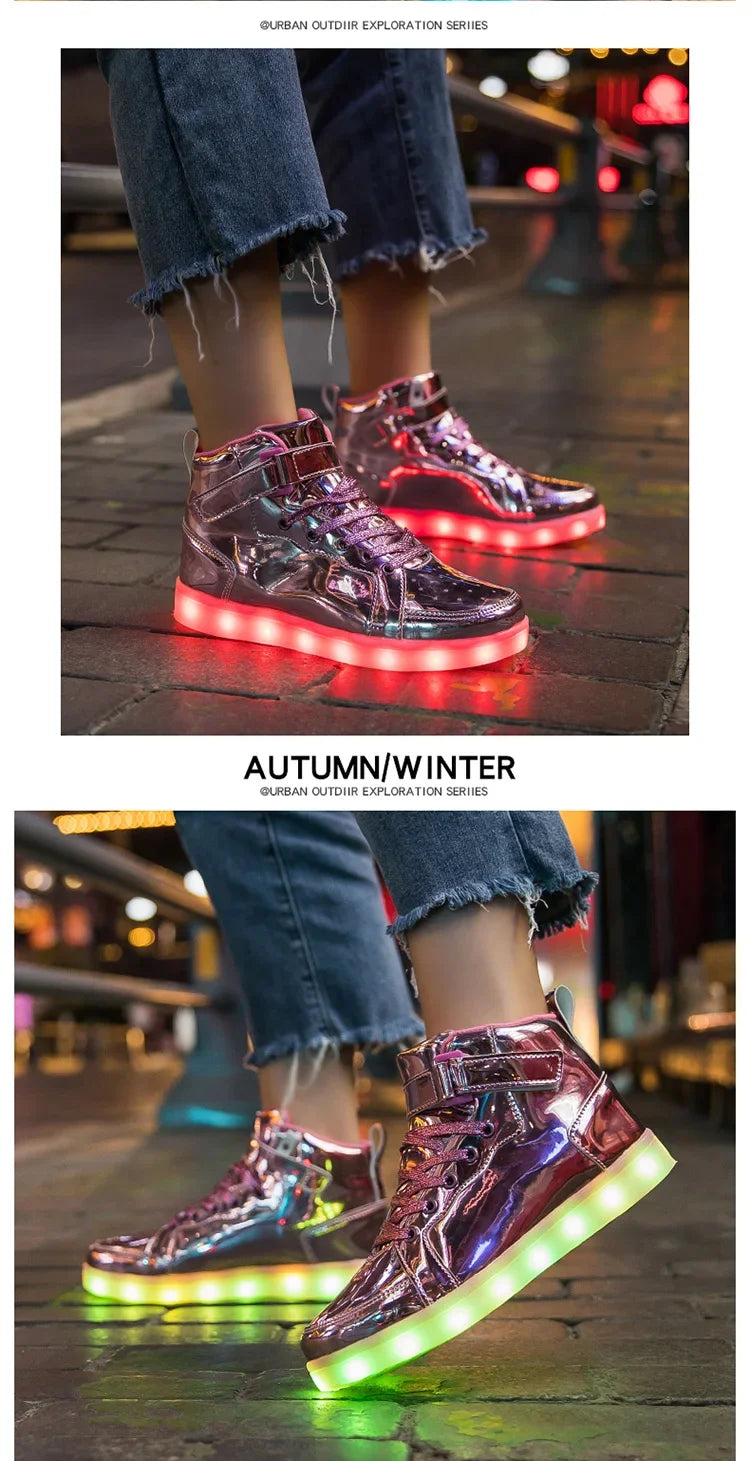 Size 25-40 Children Glowing Sneakers Kid Luminous Sneakers for Boys Girls Led Sneakers With Luminous Sole Lighted Shoes Men