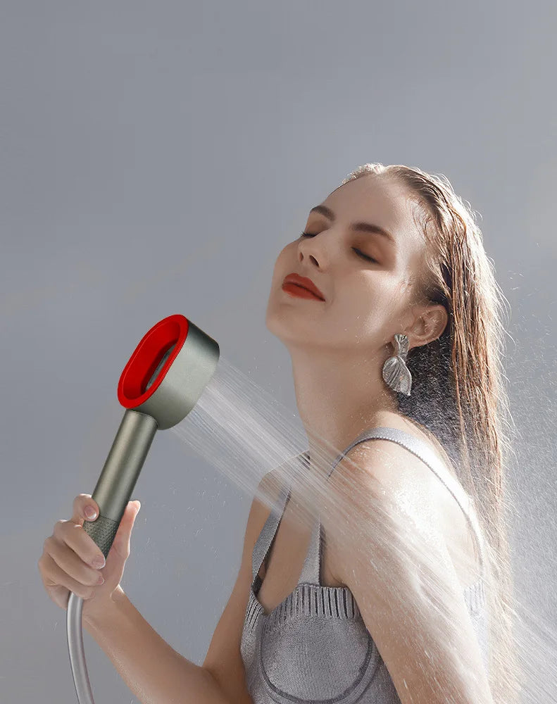 High end fragrance shower showerhead with carbon fiber filter element for filtering fragrance and skin care showerhead