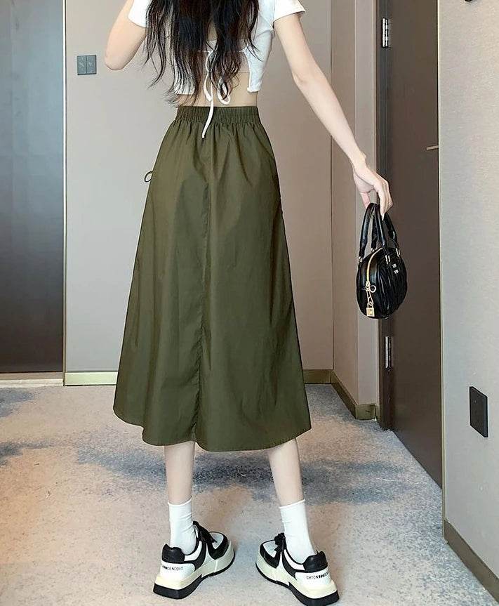 Skirts For Women Chubby Woman Skirt Drawstring Cargo New In Cheap Stylish Chic And Elegant Offer Aesthetic Hot Clothing Sales V - AIAZ