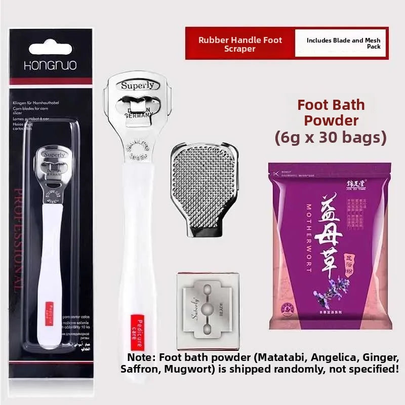 Foot Care Tool Kit Profional Dead Skin Removal Foot File Set with 0 Blades Foot Scraper Board Personal Hygiene Tool