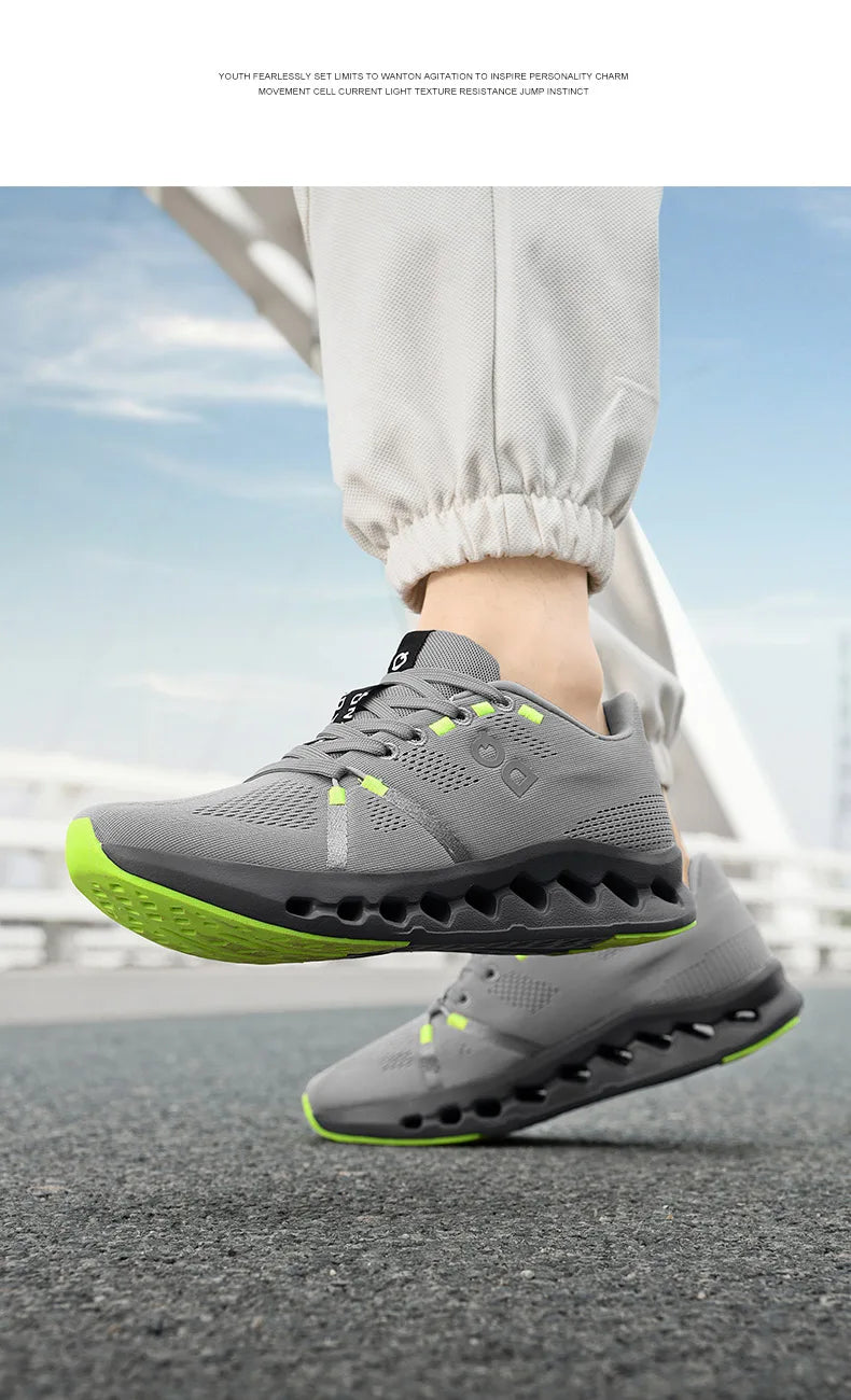 Men's Running Shoes Breathable Lightweight Shock Absorption Athletic Gym Training Sneakers Non-Slip Comfortable Sports Shoes