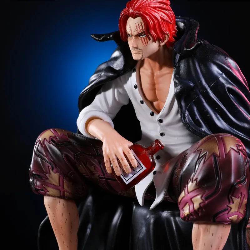 17cm One Piece Shanks Anime Figures Film Red Yonko Red Hair Shanks Action Figure PVC Statue Figurine Model Decoration Doll Toys - AIAZ