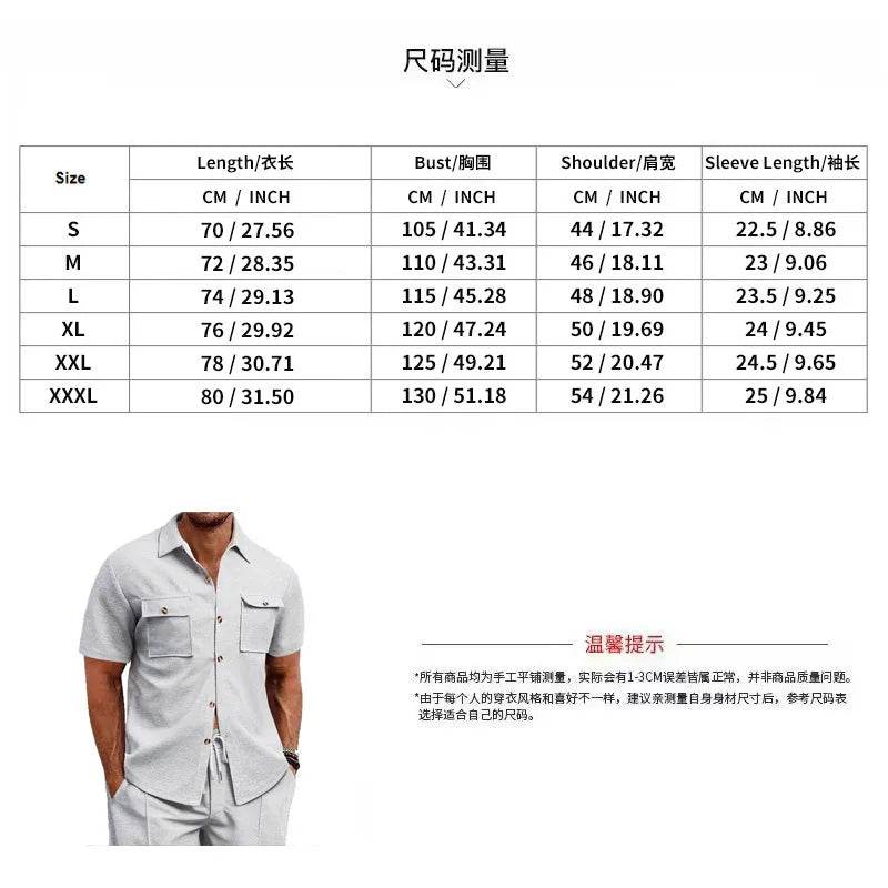 Men's shirt new outdoor can go out men's short sleeve clothes casual jacket summer men's sportswear spring summer shirt - AIAZ