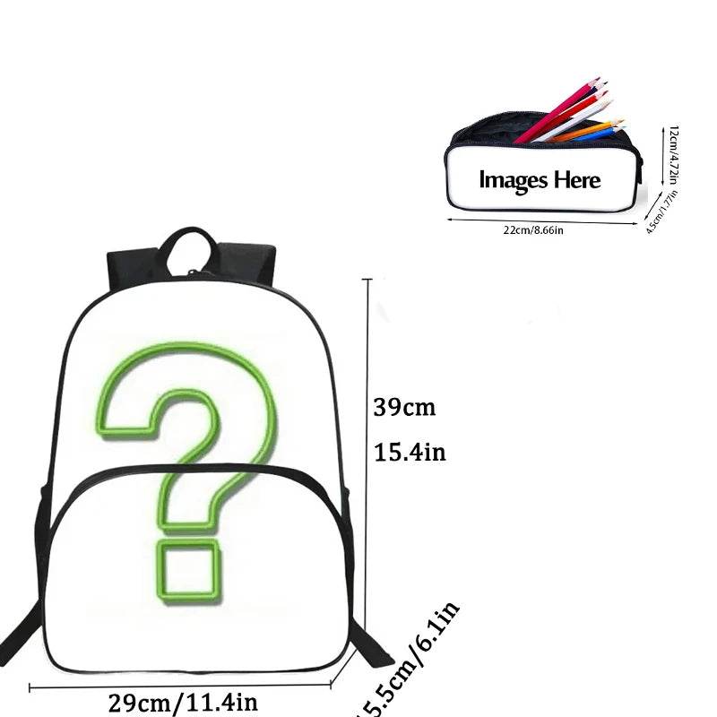 2Pcs Set School Backpack with Front Pocket,Cartoon Batman School Bags for Girls Boys,Large Batman Child Backpack for Aged 5-10 - AIAZ