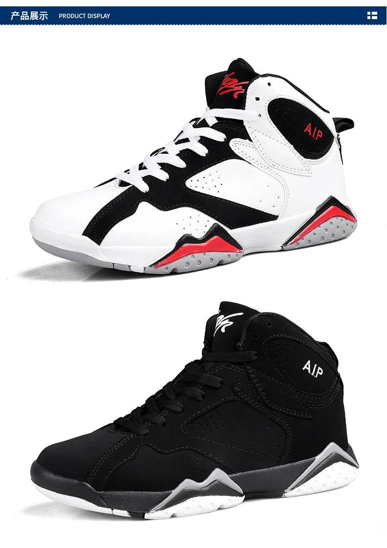 Men Basketball Shoes Fashion Non-slip Mens Casual Sneakers Man Sports High Quality Outdoor Jogging Shoes Boys Athletic Wear Traf - AIAZ