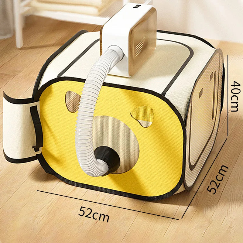Portable Foldable Cat Hair Drying Box Tent Household Pet Hair Dryer Clean Grooming House Bag Pet Dryer Box