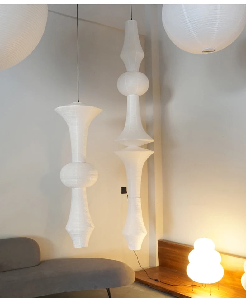 Janpanese Akari Rice Paper Lamp modern Noguchi Yong Pendant Lamp Living Room Bedroom Corner Designer Light