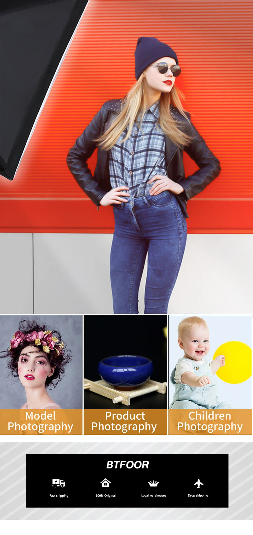 Professional Photography softbox Lighting soft box With Tripod E27 Photographic Bulb Continuous Light System for Photo studio