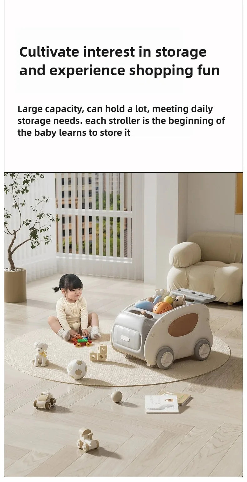Multifunctional Anti-rollover and Anti-O-leg Baby Children's Toy Hand-pushing Balance Walker