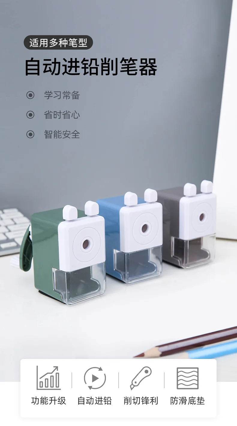 Students Use Back to School Supplies Stationery Bar Pencil Sharpener Simple and Portable Useful Kawaii Sharpeners Pencils Office - AIAZ