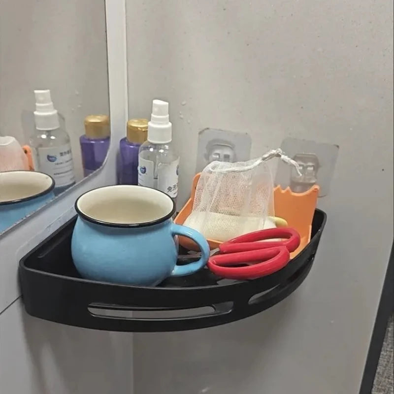 3/2/1 PCS Strong Adhesive No Drill Shower Shelf Storage Upgraded Waterproof Bathroom Organizer Shampoo & Towel Holder Wall Mount