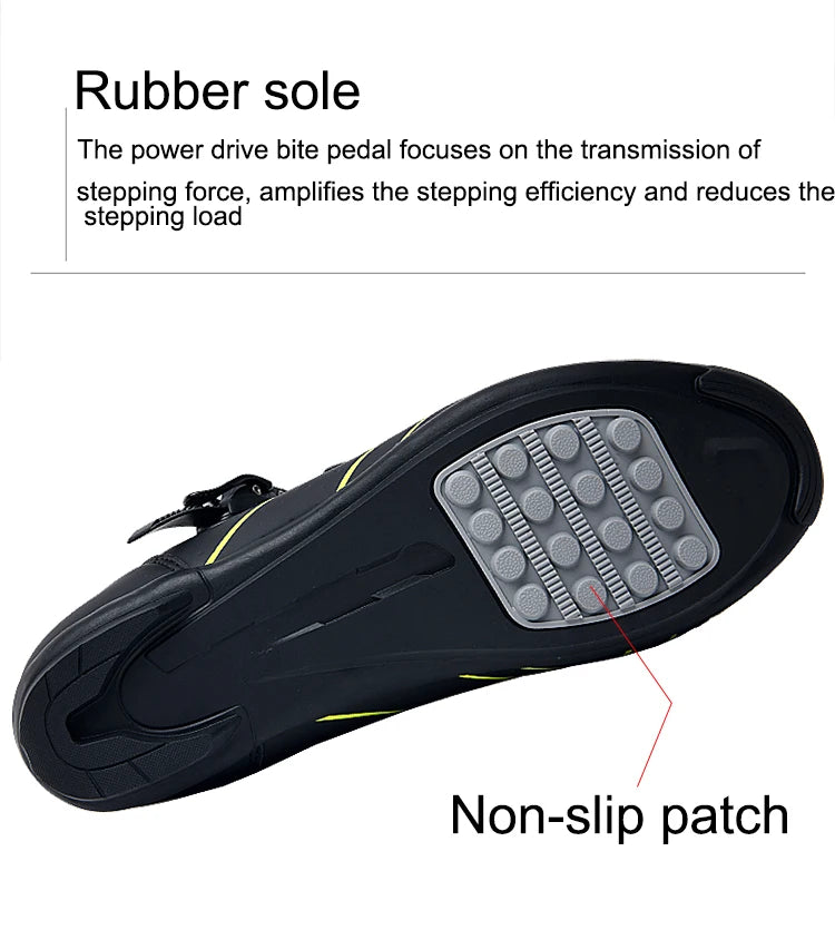 New men's cycling sneakers with cleats Speed cycling Shoes for women, rubber soled cycling shoes