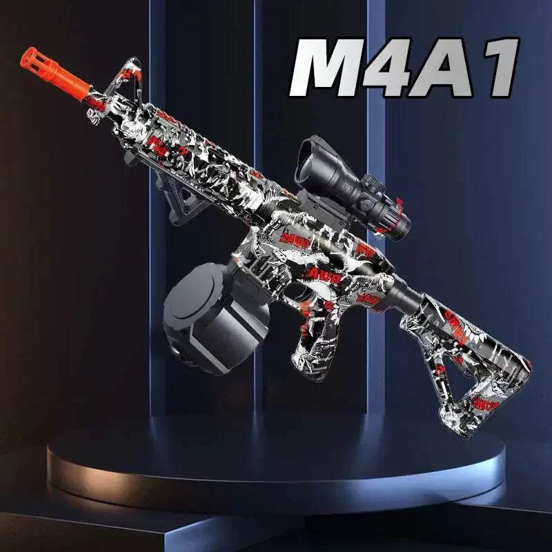 M416 Gun Toy Outdoor Electric Blaster Shooting Sport Gel Bullet Shoot Summer Water Ball Toys For Interactive Parent Child Game - AIAZ