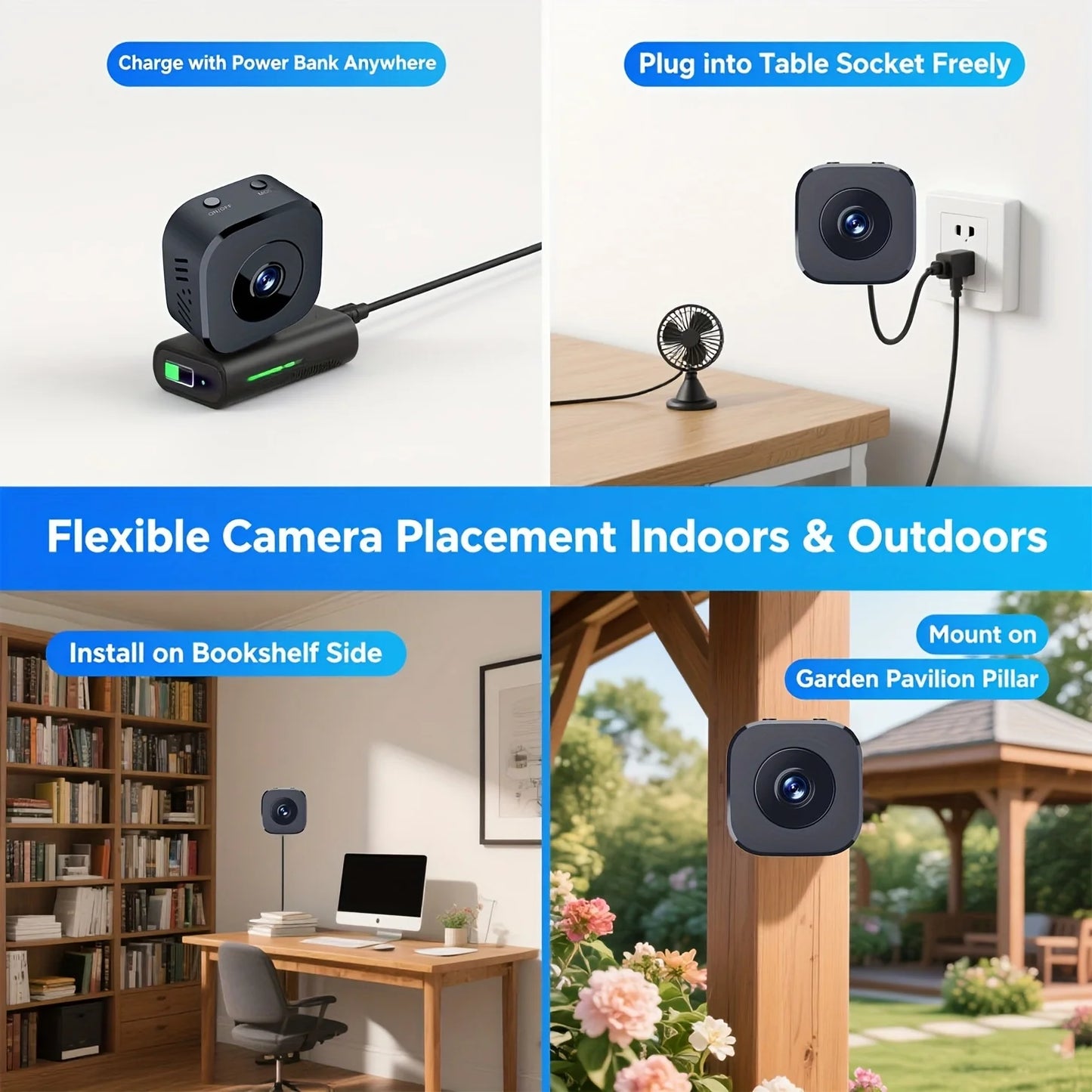 1080P Mini HD Camera WiFi Wireless Monitoring Security Protection Remote Monitor Camcorders Video Surveillance Smart Home