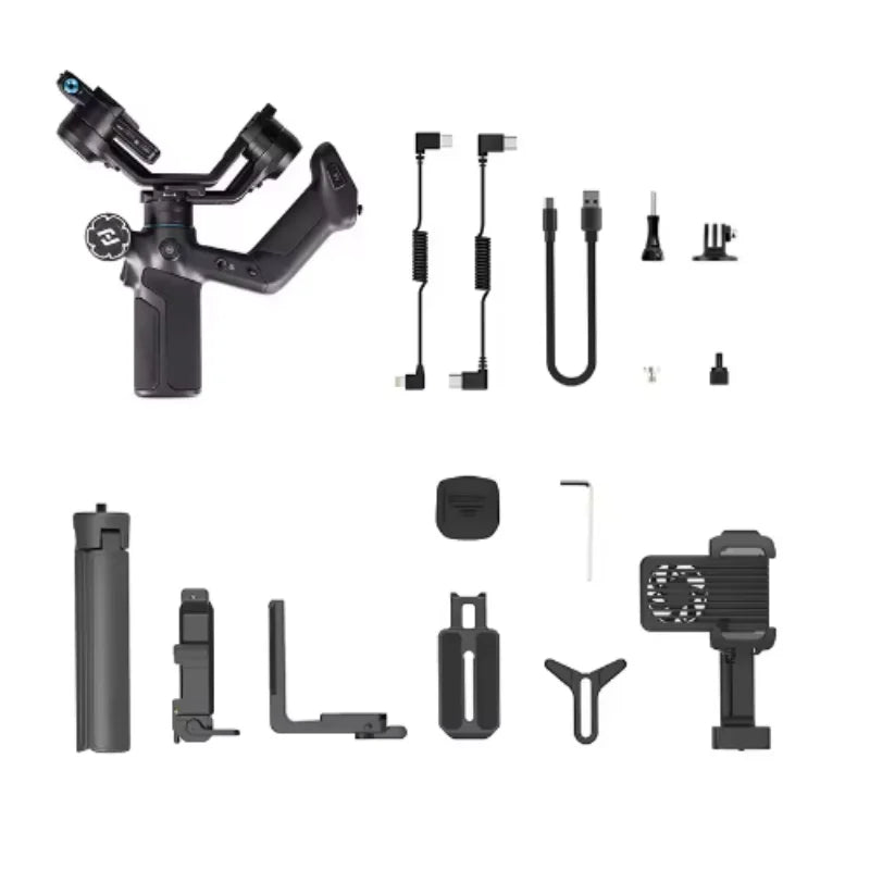 FeiyuTech SCORP Mini 3 Pro Gimbal with Detachable Remote Handle & AI 4.0 Tracking for Mirrorless, Action Camera & Smartphones