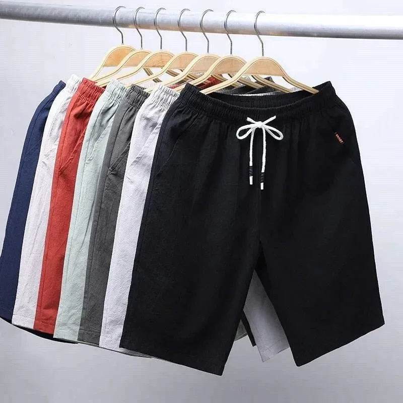 2025 Summer New Men's Fashion Leisure Brand Shorts Outdoor Sports Running Gym Fitness Training Loose Large Straight Shorts - AIAZ