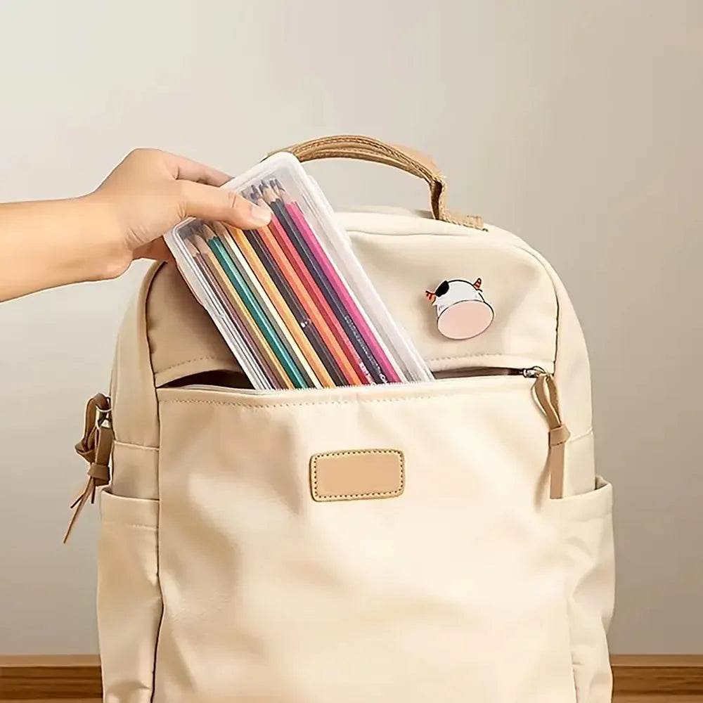 LOLEDE Pencil Cases Useful School Supplies Kawaii Stationery Organizer Bag Astethic Holster DIY Office Pen Box Kits Sacs Pen Box - AIAZ
