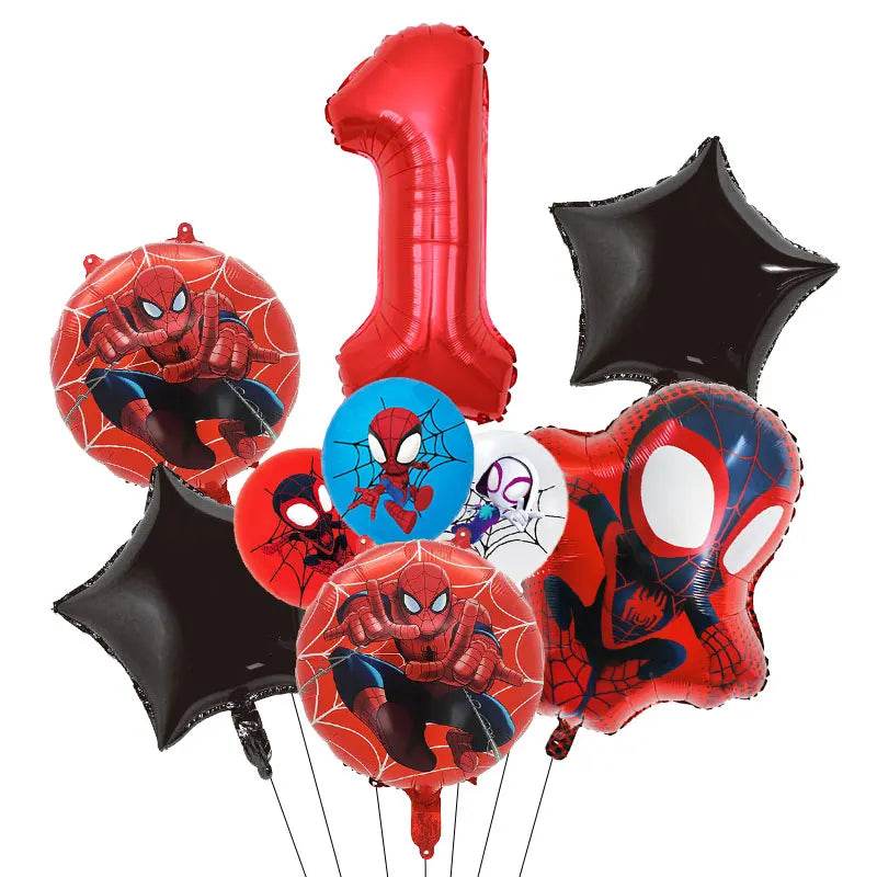 Spidey And His Amazing Friends Birthday Decoration Party Supplies Paper Cups Plates Napkins Tableware Tablecloth Kids Balloons - AIAZ