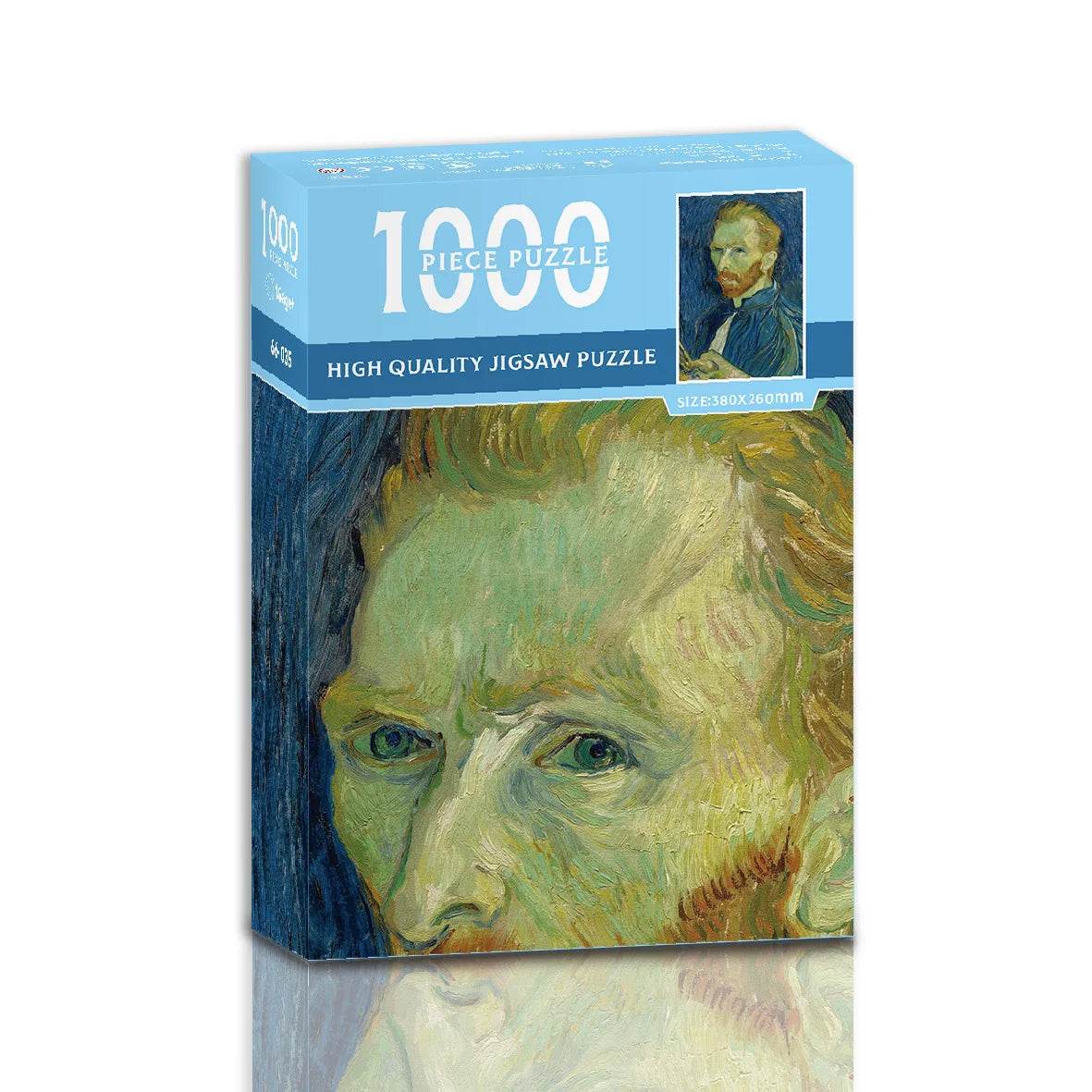 38*26cm Mini Jigsaw Puzzle 1000 Pieces for Adults Famous Oil Painting Van Gogh Puzzle Christmas Gift Toy Educational Toys - AIAZ