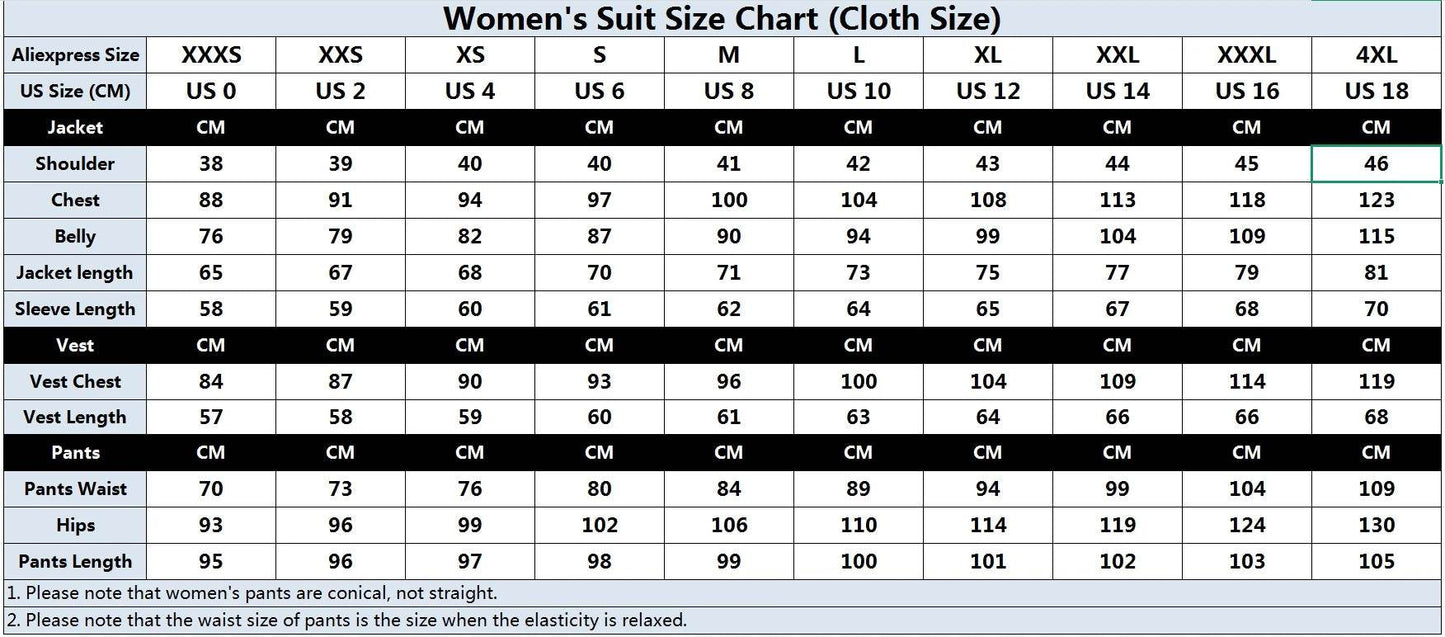 Tailor Made Women Suits Office Ladies Female Business Work Wear 2 Pieces Set Formal Blazer Suits (Jacket+Pants) - AIAZ