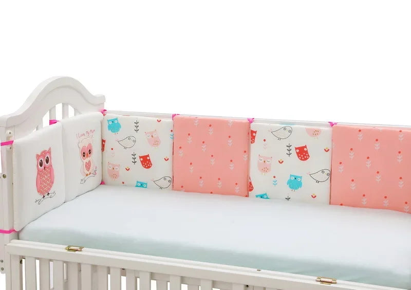 Baby Bed Protector Crib Bumper Pads 6Pcs/Set Baby Bed Bumper Kids Safety Bed Around Cotton Blend Crib Anti-collision Anti-fall