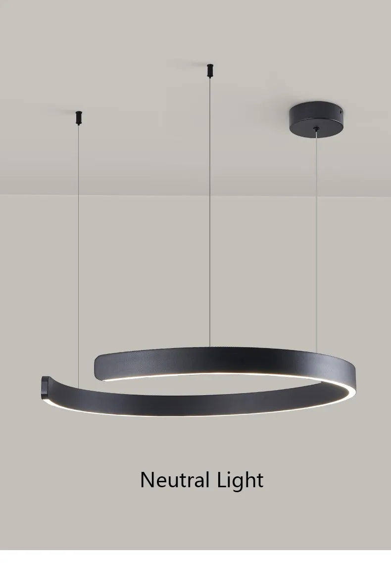 Ceiling chandelier Pendant light Chandeliers for dining room LED Bedroom living room nordic home decor Modern Round ring lamps