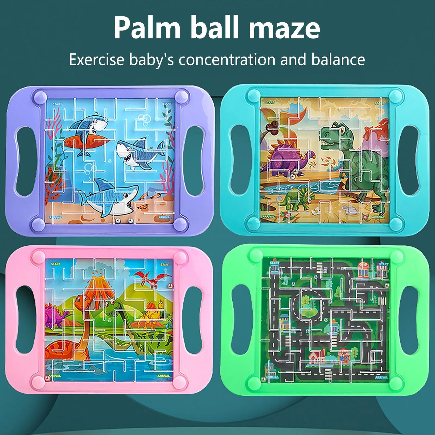 3D Maze Ball Balance Gravity Memory Sequential Puzzle Montessori Early Education Gifts For Kids educational toys Game