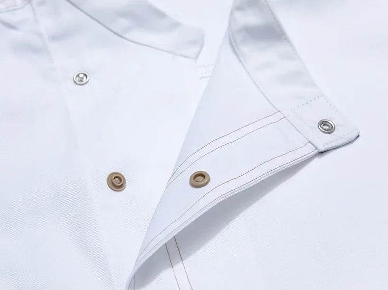 Men Head Chef Food service Kitchen Cooking Costume Pizzaiolo Cook Uniform Restaurant Chef's Jackets Bakery Cafe Working Clothes - AIAZ