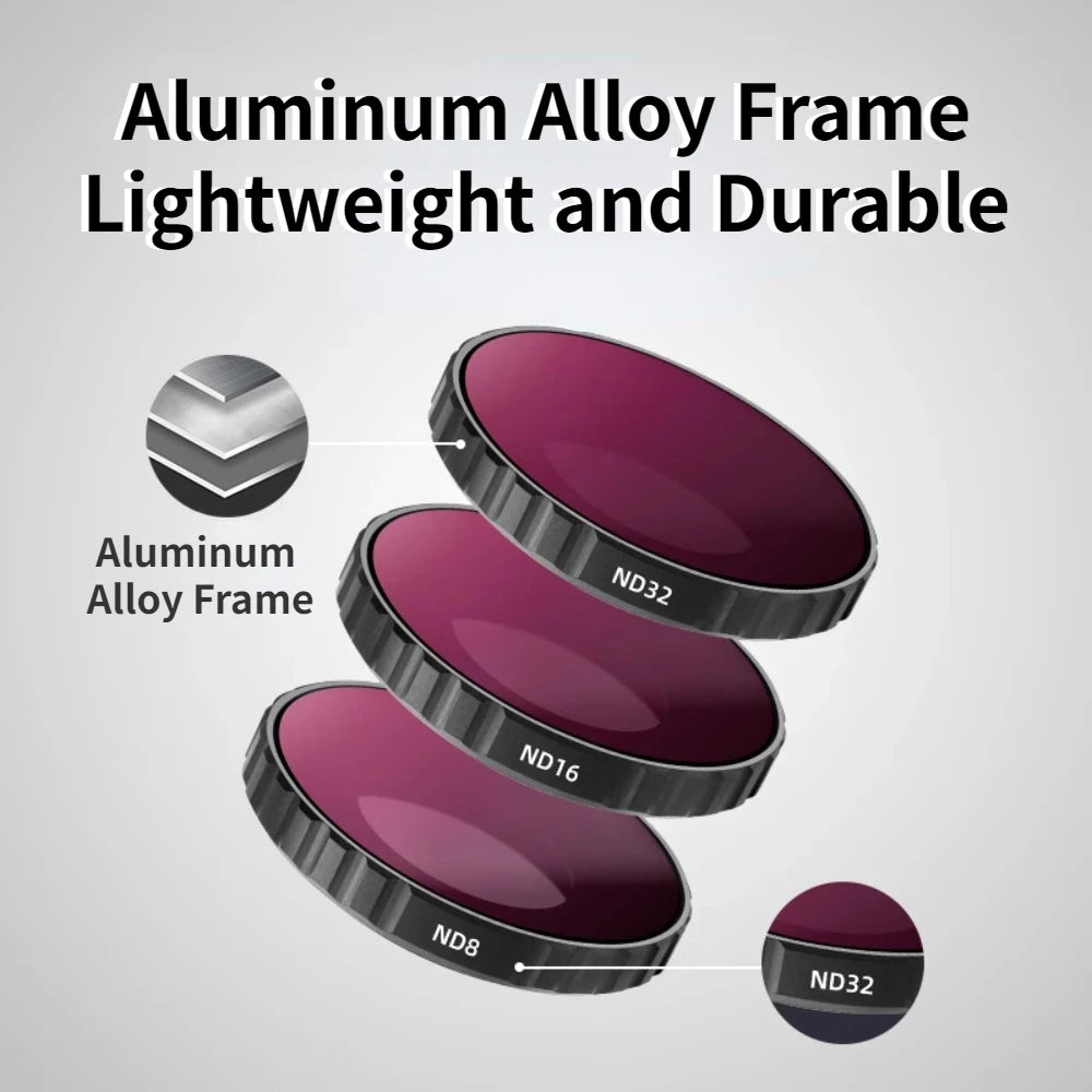 DJI Osmo Action 5pro/4 Filter Set CPL ND8/16/32 Nano Coated Filter Set Action4 Nd Lens Suitable for DJI Camera Accessories