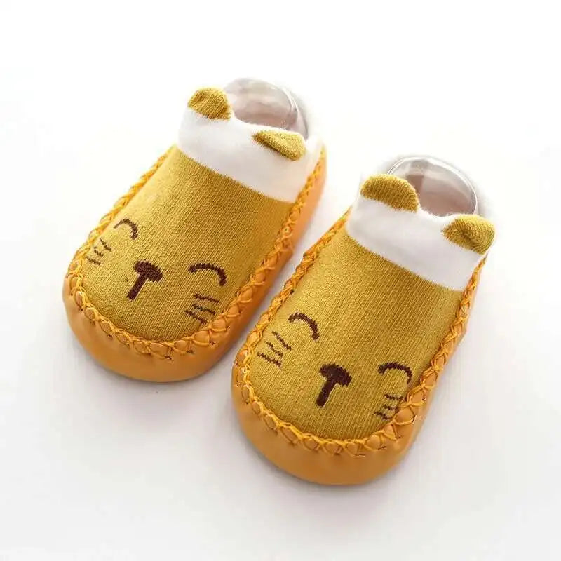 1 Pair Fashion Cute Baby Socks With Rubber Soles Infant Spring Autumn Winter Children Floor Socks Shoes Anti Slip Soft Sole Sock