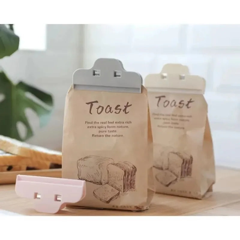 5PCS Food Storage Clips Durable Kitchen Organizer for Snack Bags Preservation Sealing Clamps Household Essentials