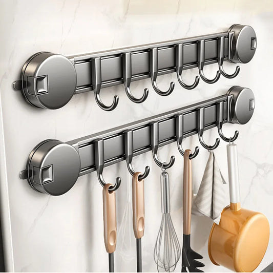 Suction Cup Hook Strong Load-bearing Adhesive Rack Hook Wall-mounted Punch-free Bathroom Door Clothes Hanging Artifact
