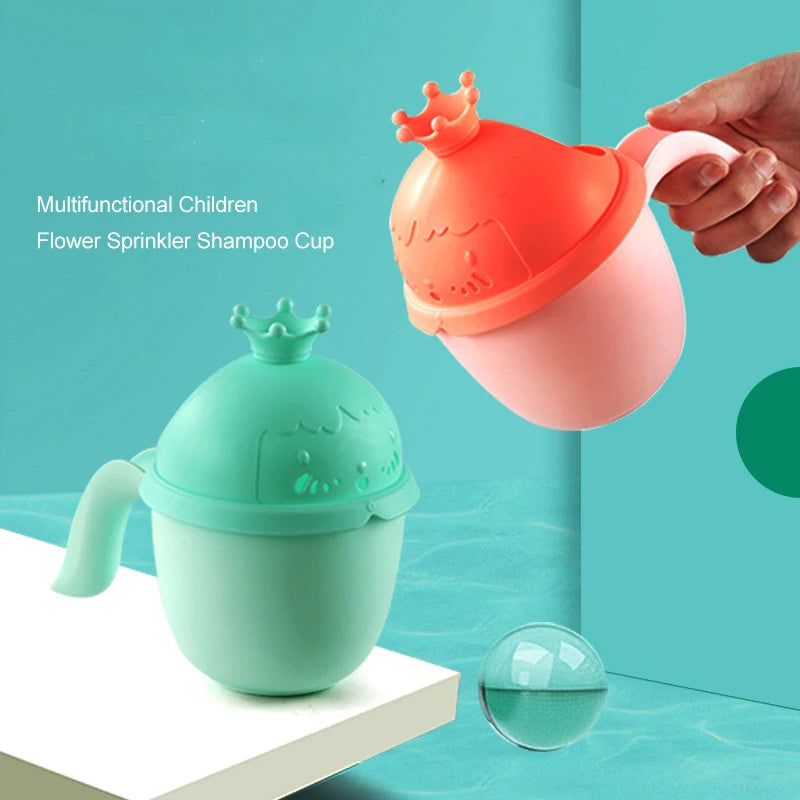 Funny Baby Bath Shampoo Rinse Cup Cartoon Shower Spray Water Dinosaur Umbrella For Baby Bath Shower Playing Gifts