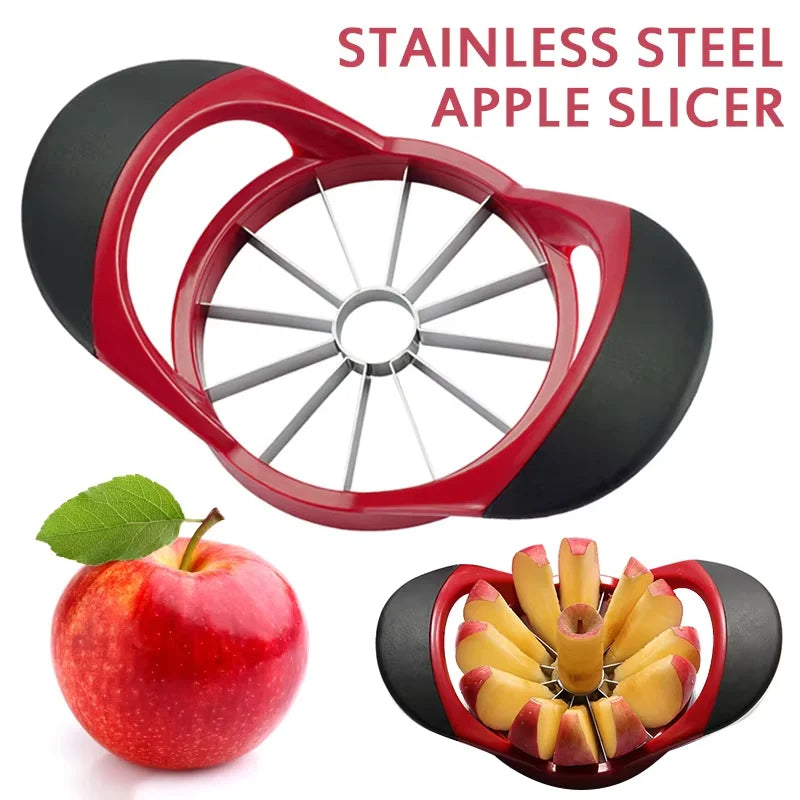 Upgrade Apple Slicer Fruit Cutter Stainless Steel Apple Knife Multifunctional Corer Kitchen Easy To Use Tool Peeler Apple Slicer