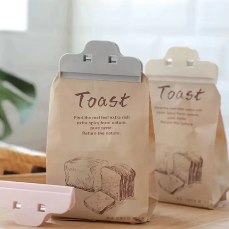 5PCS Food Storage Clips Durable Kitchen Organizer for Snack Bags Preservation Sealing Clamps Household Essentials