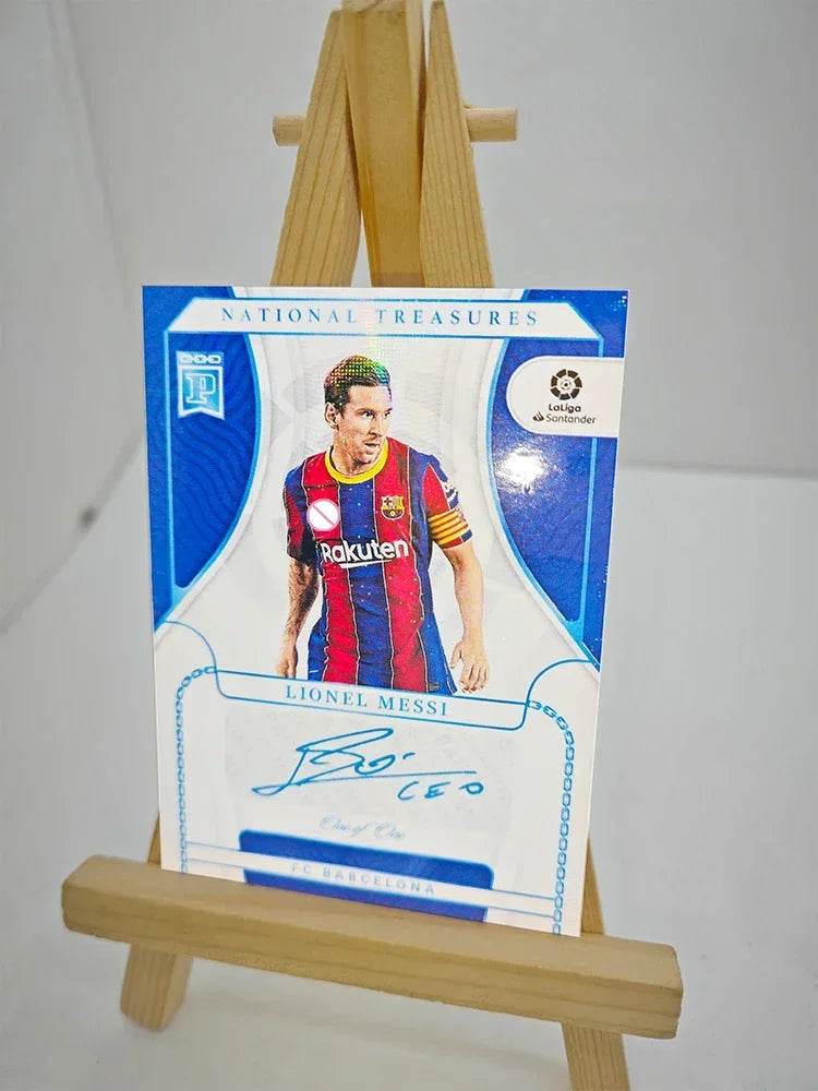 Panini collectible card laser flash DIY Messi Cristiano Ronaldo Kylian Mbappe David Beckham Card bricks Holiday gifts 1.5mmthick - AIAZ
