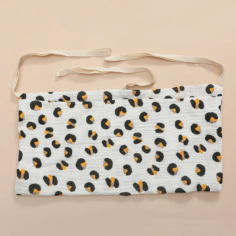 Baby Crib Organizer Cot Caddy Bed Storage Bag 2 Pockets Bedside Hanging Diaper Nursery Organizer for Diapers Toys Clothing